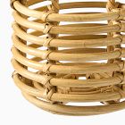 Adobe Rattan Hanging Planters - Set of 2
