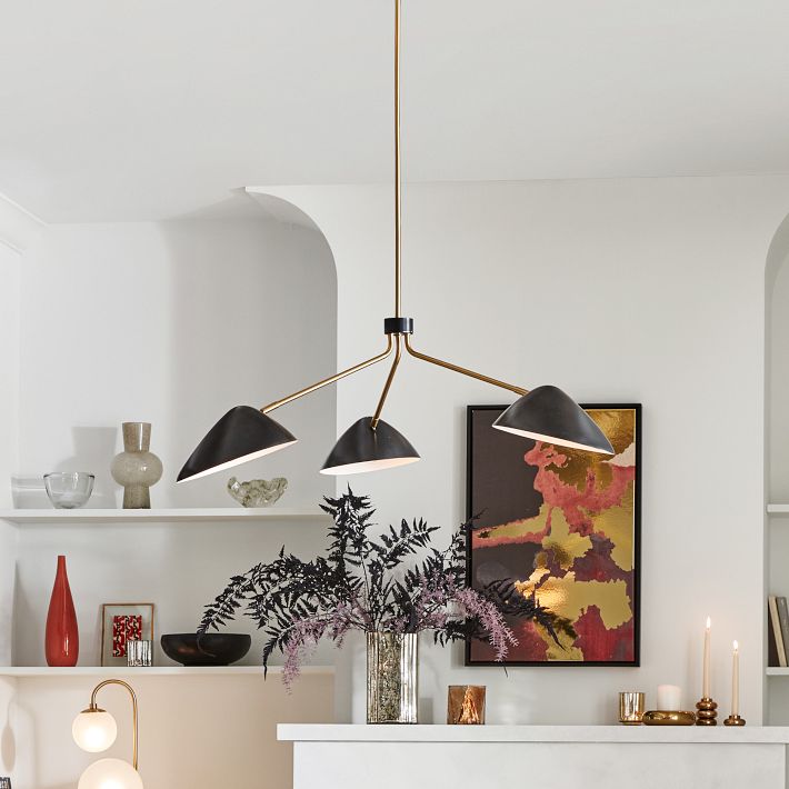 【おしゃれ】WEST ELM Curvilinear Mid-Century ランプ Curvilinear Mid-Century Sconce | West Elm