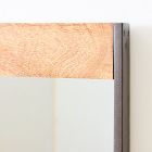 Industrial Wood Wall Mirror