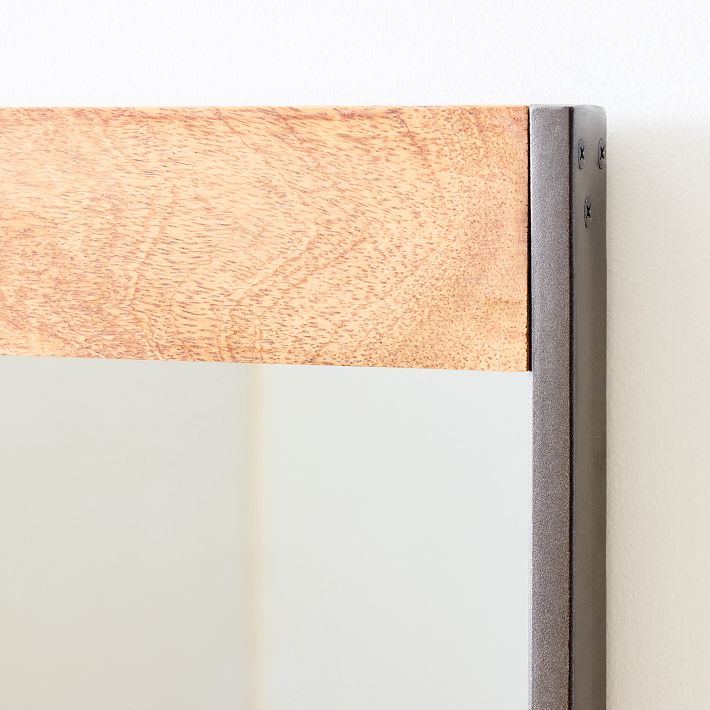Industrial Wood Wall Mirror | West Elm Industrial Wood Wall Mirror | West Elm