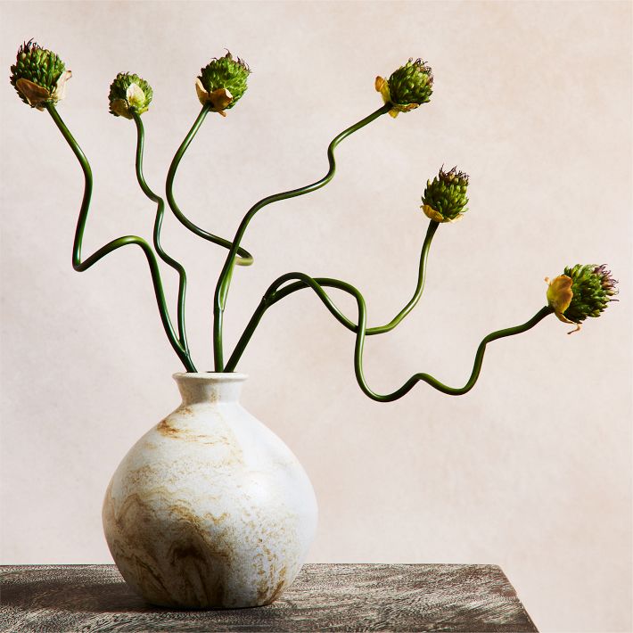 Faux Snake Ball Allium Stem
