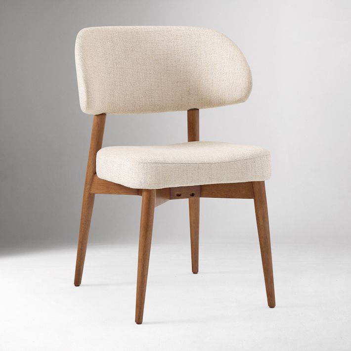 Open Box: Hyde Dining Chair, Deco Weave, Sand, Cool Walnut