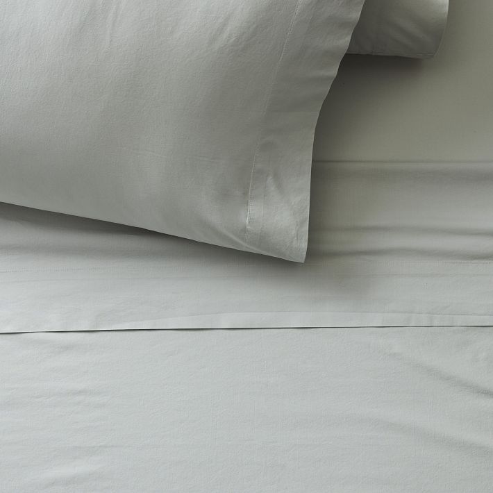 Organic Washed Cotton Percale Sheet Set - Clearance