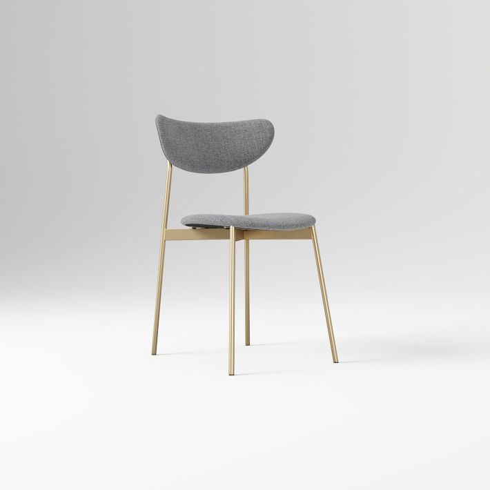 Open Box: Mid-Century Modern Petal Upholstered Dining Chair