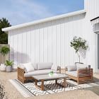 Santa Fe Slatted Outdoor Sofa (75")