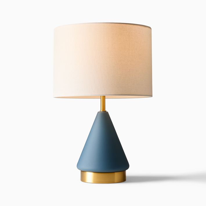 Metalized Glass USB Table Lamp (20")