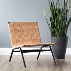 Woven Leather Lounge Chair