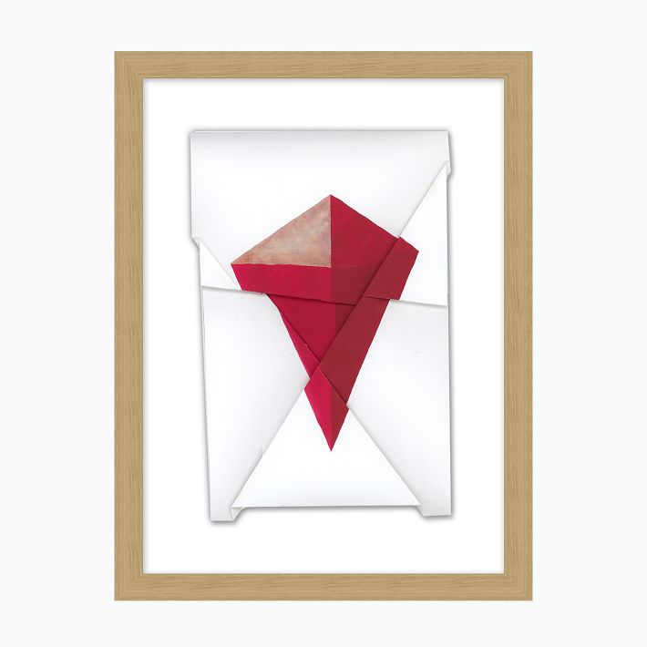 Folding Lines Framed Wall Art