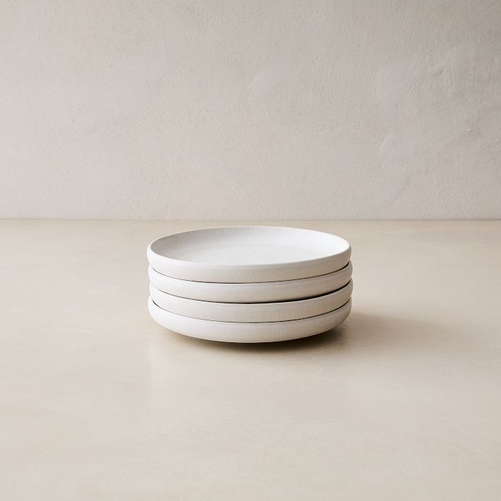 Kanto Stoneware Appetizer Plate Sets in White