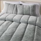 Striated Chenille Linear Comforter &amp; Shams