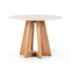 Fanned Base Round Dining Table (42&quot;- 55&quot;)