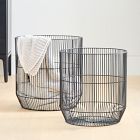 Fine Line Metal Round Baskets