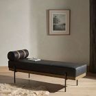 Leather Oak Entryway Bench (65.5&quot;)