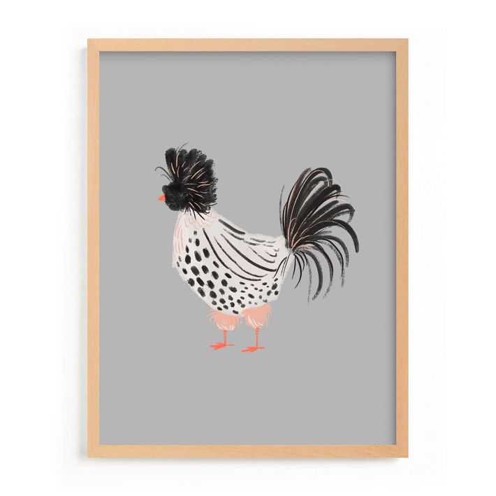 Spotted Hen Framed Wall Art by Minted for West Elm Kids