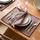 Textured Canvas Cotton Placemat Sets - Clearance