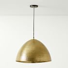 Hammered Metal Pendant (22&quot;)