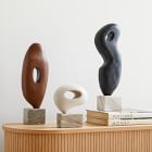 West Elm【おしゃれ空間】Alba Wood Sculptural オブジェ 白 Alba Wood Sculptural Objects | West Elm