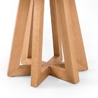 Fanned Base Round Dining Table (42&quot;- 55&quot;)