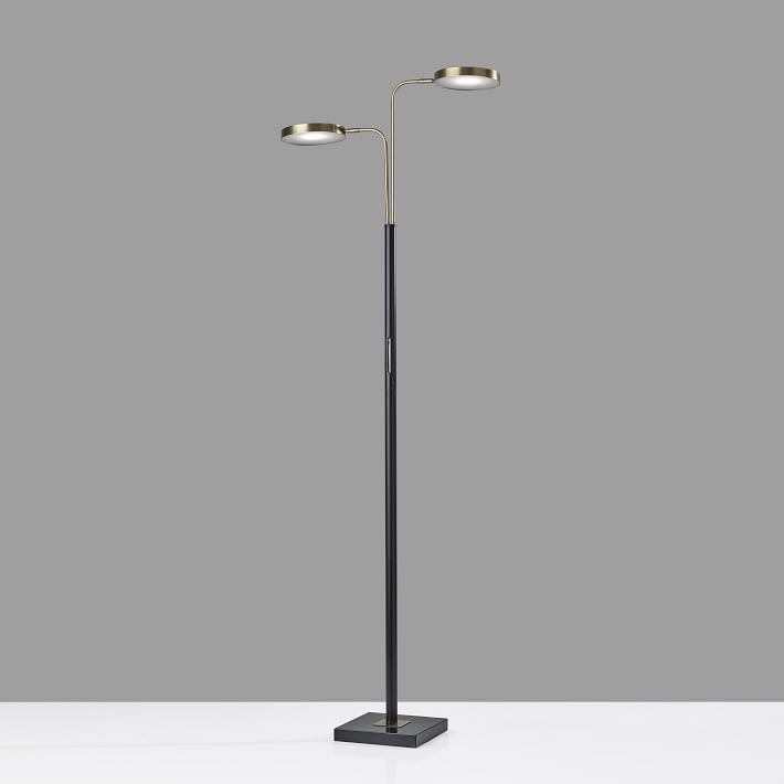 2-Light LED Floor Lamp