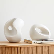 West Elm【おしゃれ空間】Alba Wood Sculptural オブジェ 白 Alba Wood Sculptural Objects | West Elm