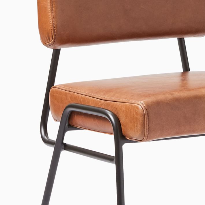 Wire Frame Leather Dining Chair | West Elm