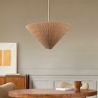 Pierce &amp; Ward Pleated Pendant (25&quot;)