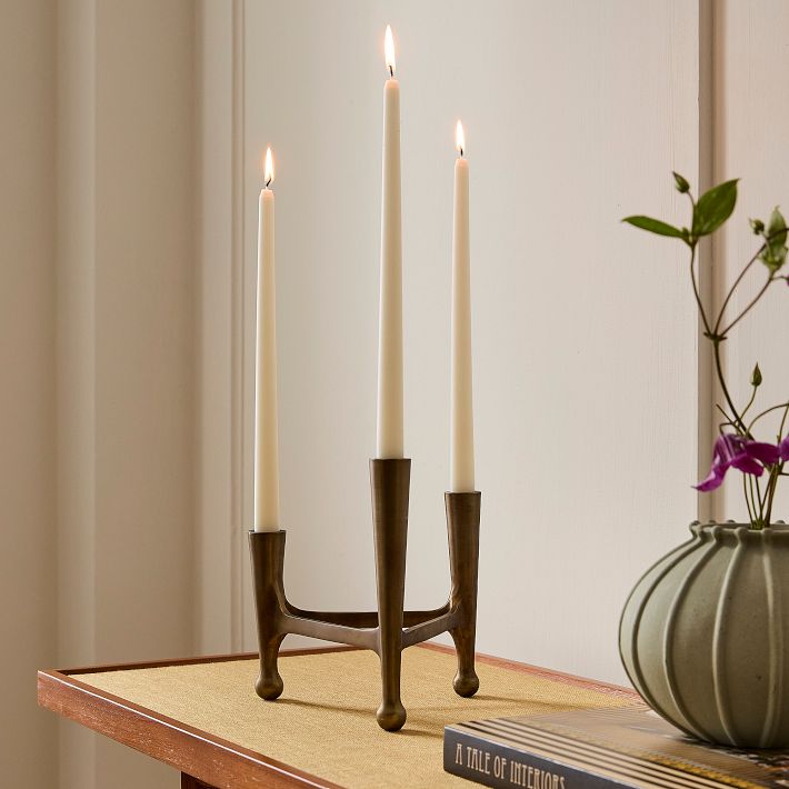 Pierce & Ward Brass Candleholder