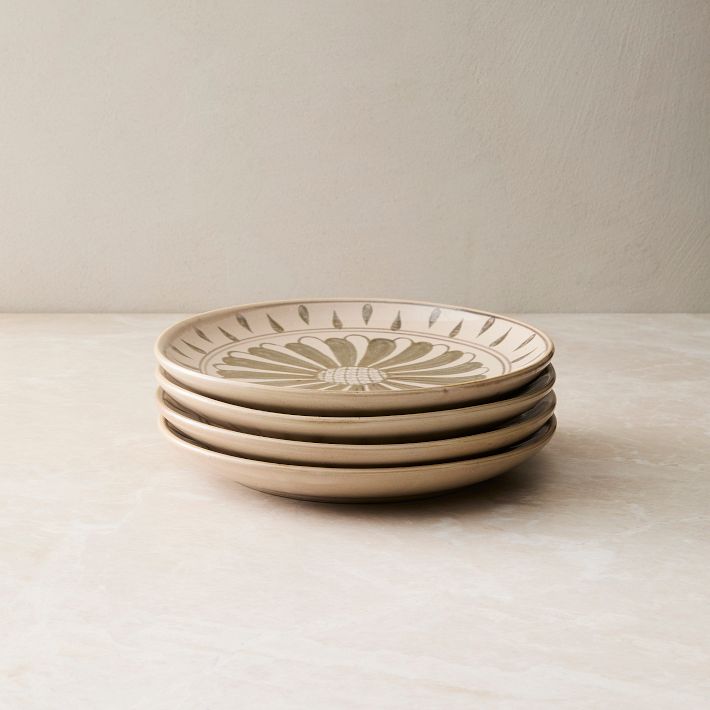 Pierce & Ward Painted Salad Plate Sets