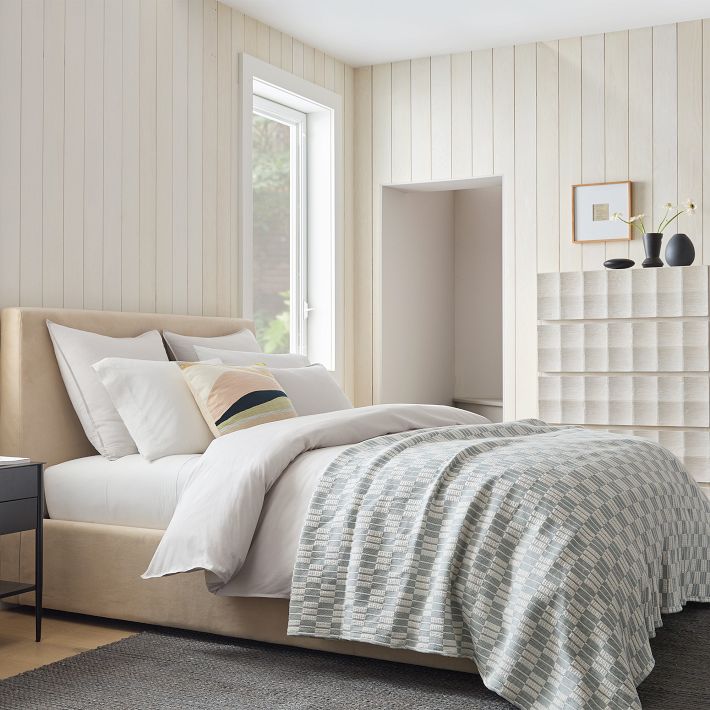 Organic Washed Cotton Percale Duvet Cover & Shams