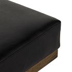 Leather Oak Entryway Bench (65.5&quot;)