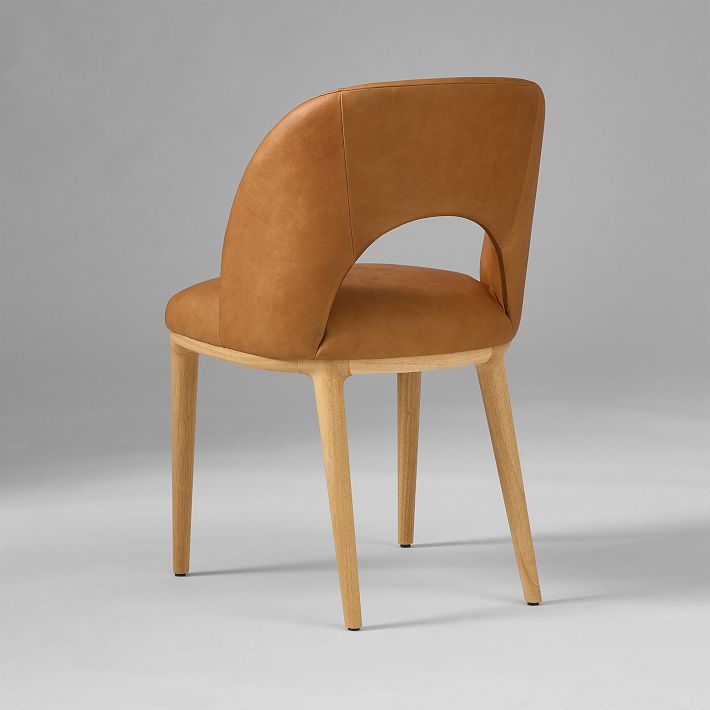 ひろ:westelm ダイニングチェア Jack Vegan Leather Metal Frame Dining Chair | West Elm