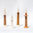 Alcantara Frederic Leather Wrapped Candle Holder
