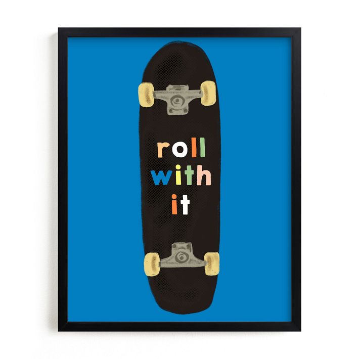 Roll With It Framed Wall Art by Minted for West Elm Kids