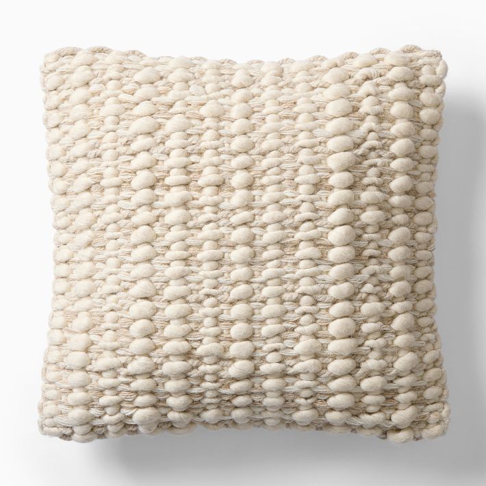 Chunky Paddle Woven Pillow Cover