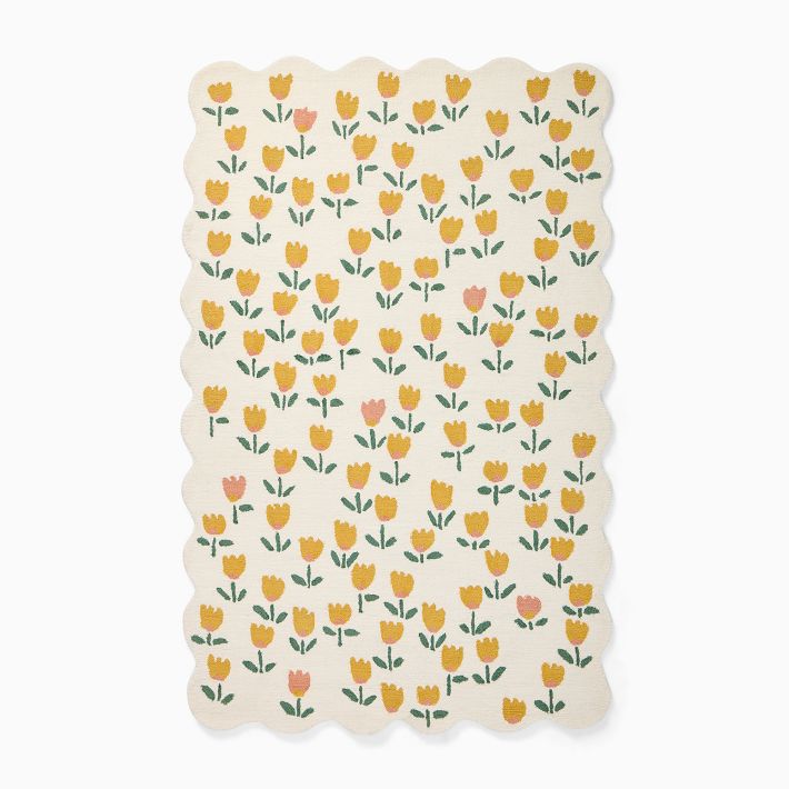 Kids Tulip Scalloped Rug