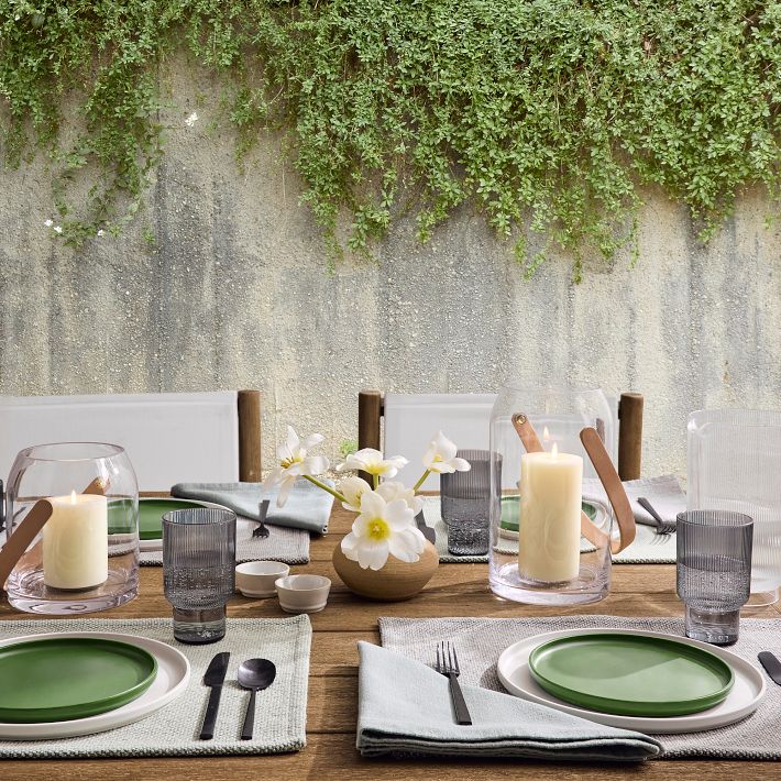 Modern Melamine Outdoor Dinnerware (Set of 16) | West Elm