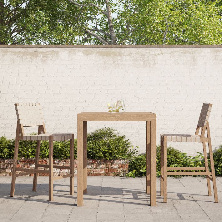 Portside Outdoor Bar Table (35&quot;) &amp; Granada Stools Set