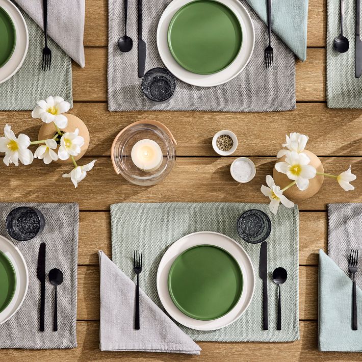 【オシャレ】westelm Modern Melamine Serving トレイ Modern Melamine Outdoor Dinnerware (Set of 16) | West Elm