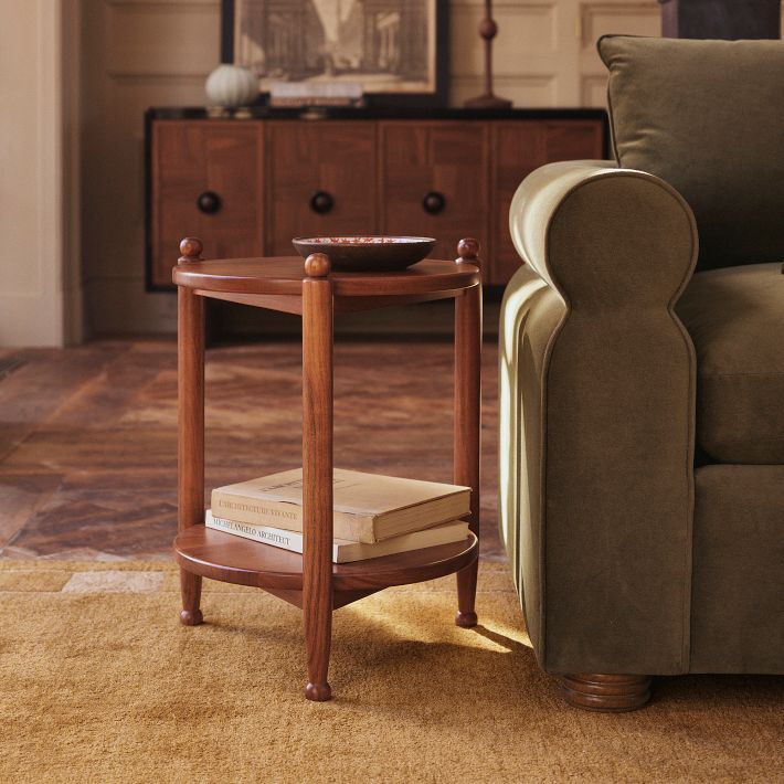 Pierce & Ward Wood Tiered Side Table (18")