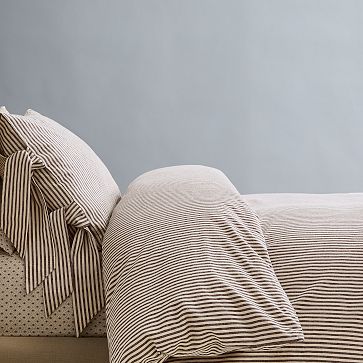 Pierce & Ward Cotton Linen Stripe Duvet Cover