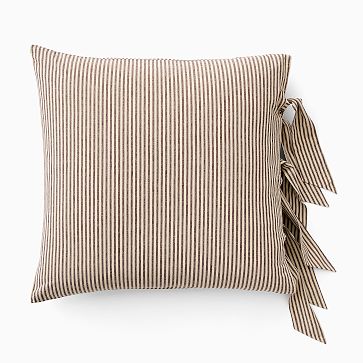 Pierce & Ward Cotton Linen Stripe Euro Shams