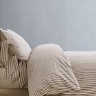 Pierce &amp; Ward Cotton Linen Stripe Duvet Cover &amp; Shams