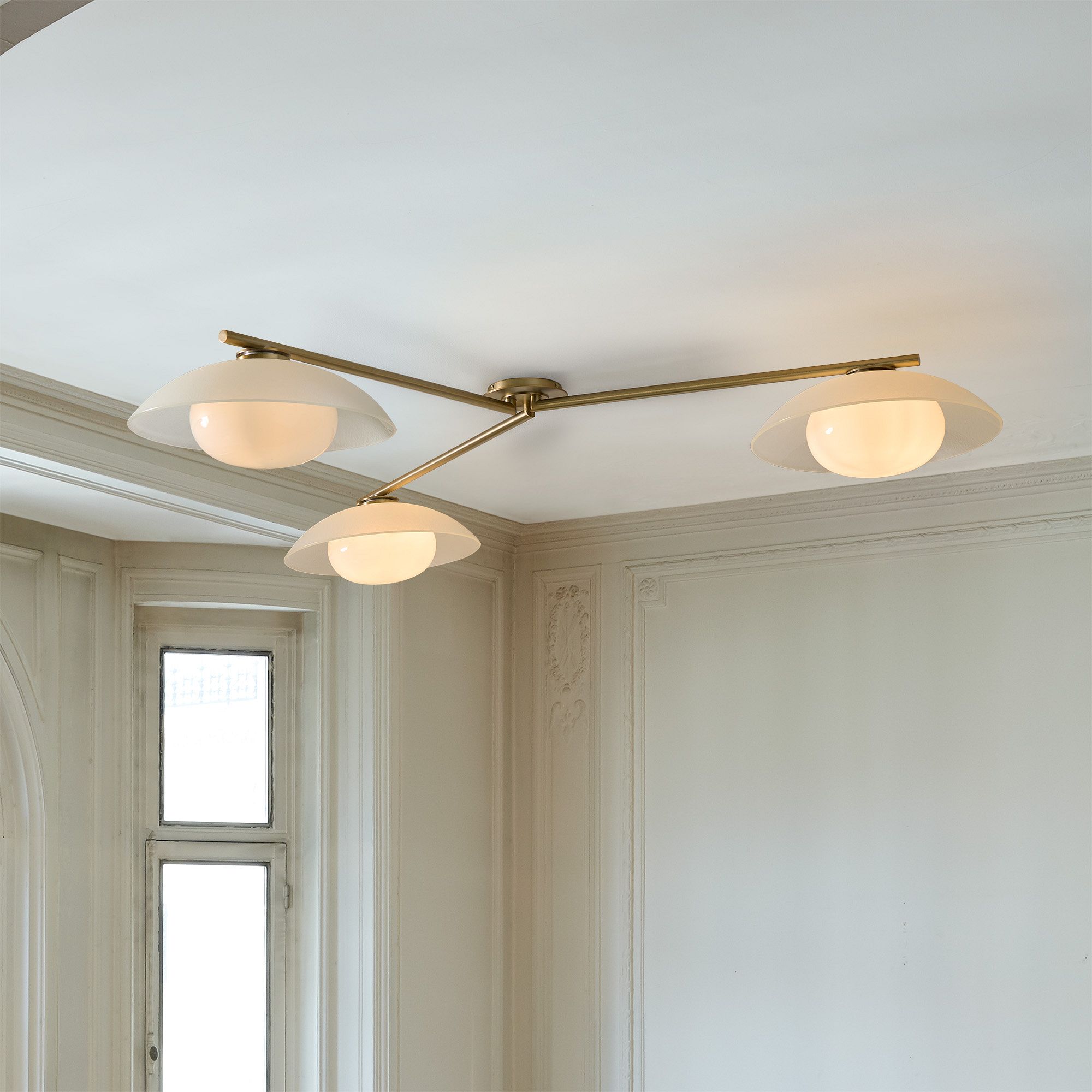 Bezel 3-Light Flush Mount (60") - Modern Ceiling Light