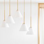 Sculptural 7-Light Cone Chandelier