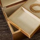 Mid-Century Champagne Lacquer Jewelry Boxes