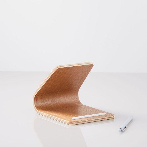 Natural Plywood Tablet Stand with Silicone Stopper