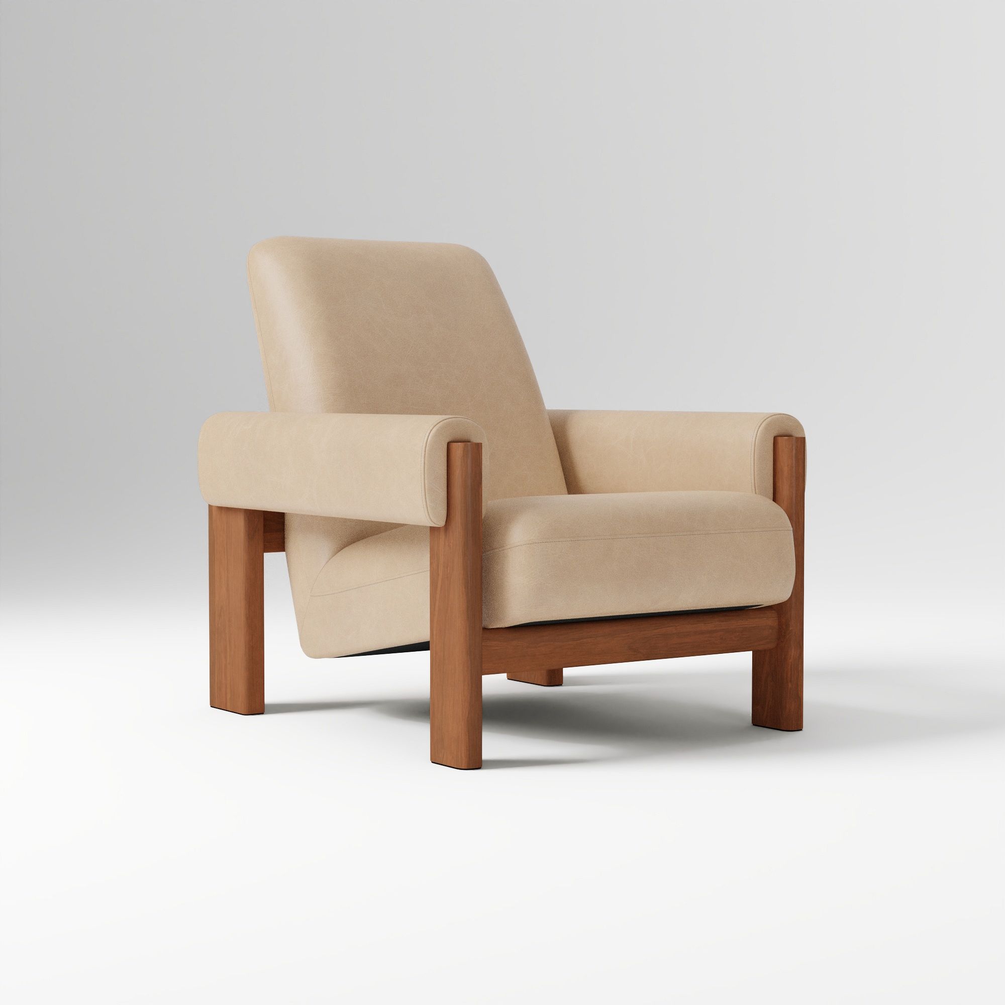 Nils Chair, Saddle Leather, Nut, Cool Walnut