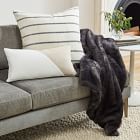 Cotton Silk Simple Stripe Pillow Cover