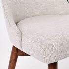 Mid-Century Swivel Office Chair - Wood Legs