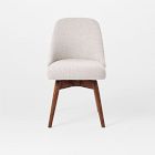 Mid-Century Swivel Office Chair - Wood Legs